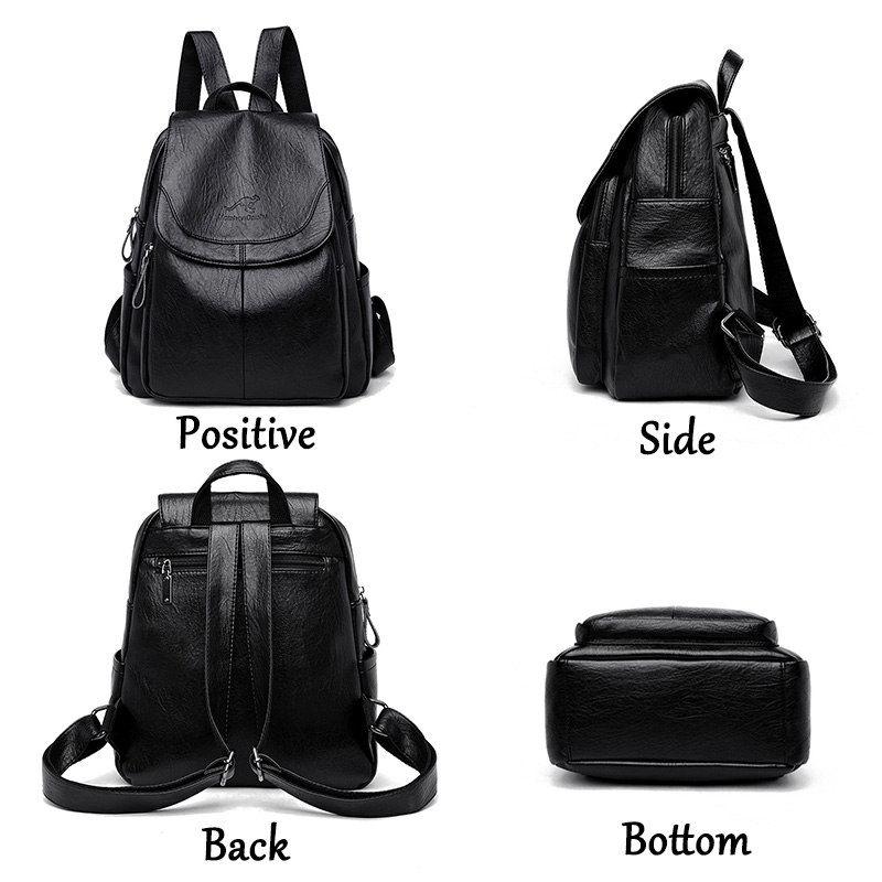 Women'S Retro Bags - Vintage-Rucksack aus weichem Leder für Damen,