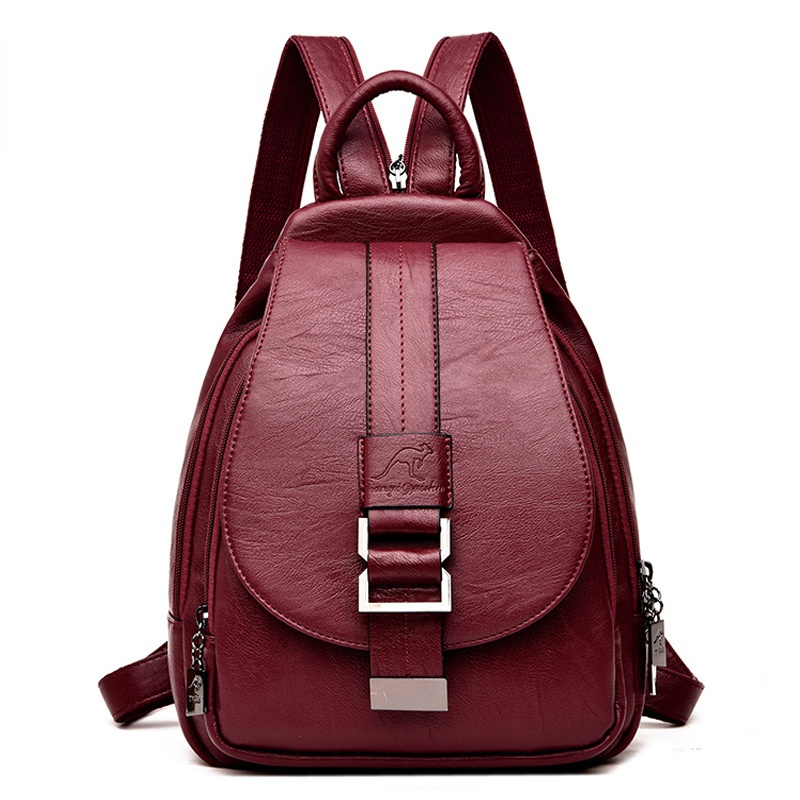 Women'S Retro Bags - Designer Rucksäcke Frauen Leder Rucksäcke Weibliche