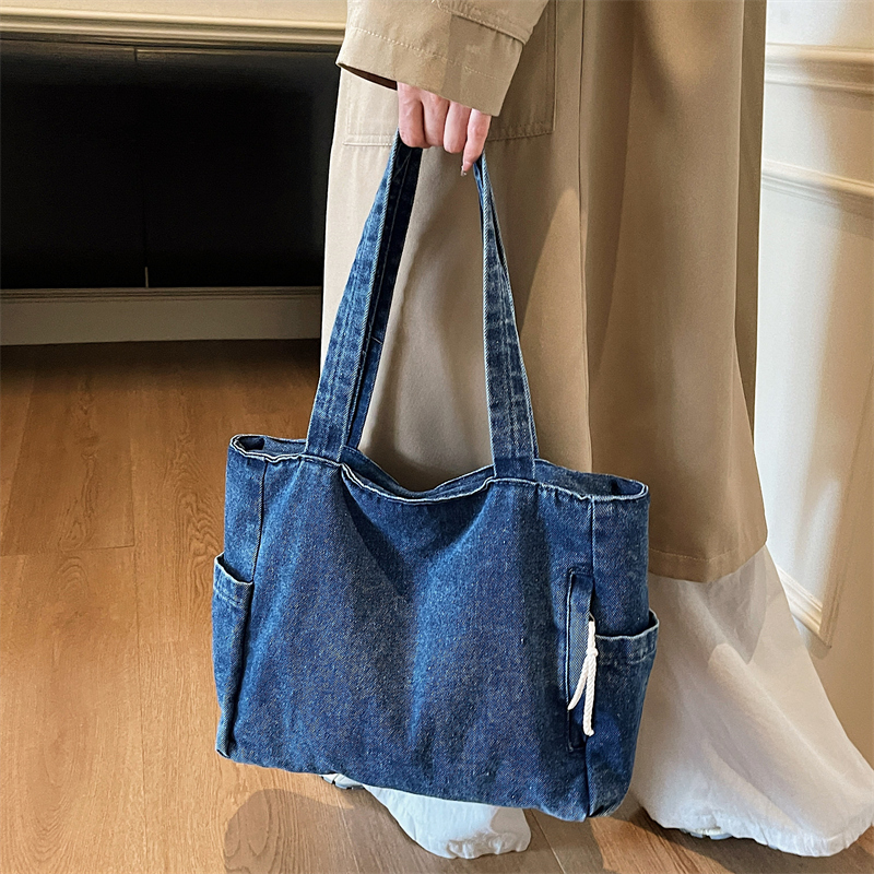 Women Bags Jeans - Neue gewaschene Denim-Freizeittasche für Damen, große