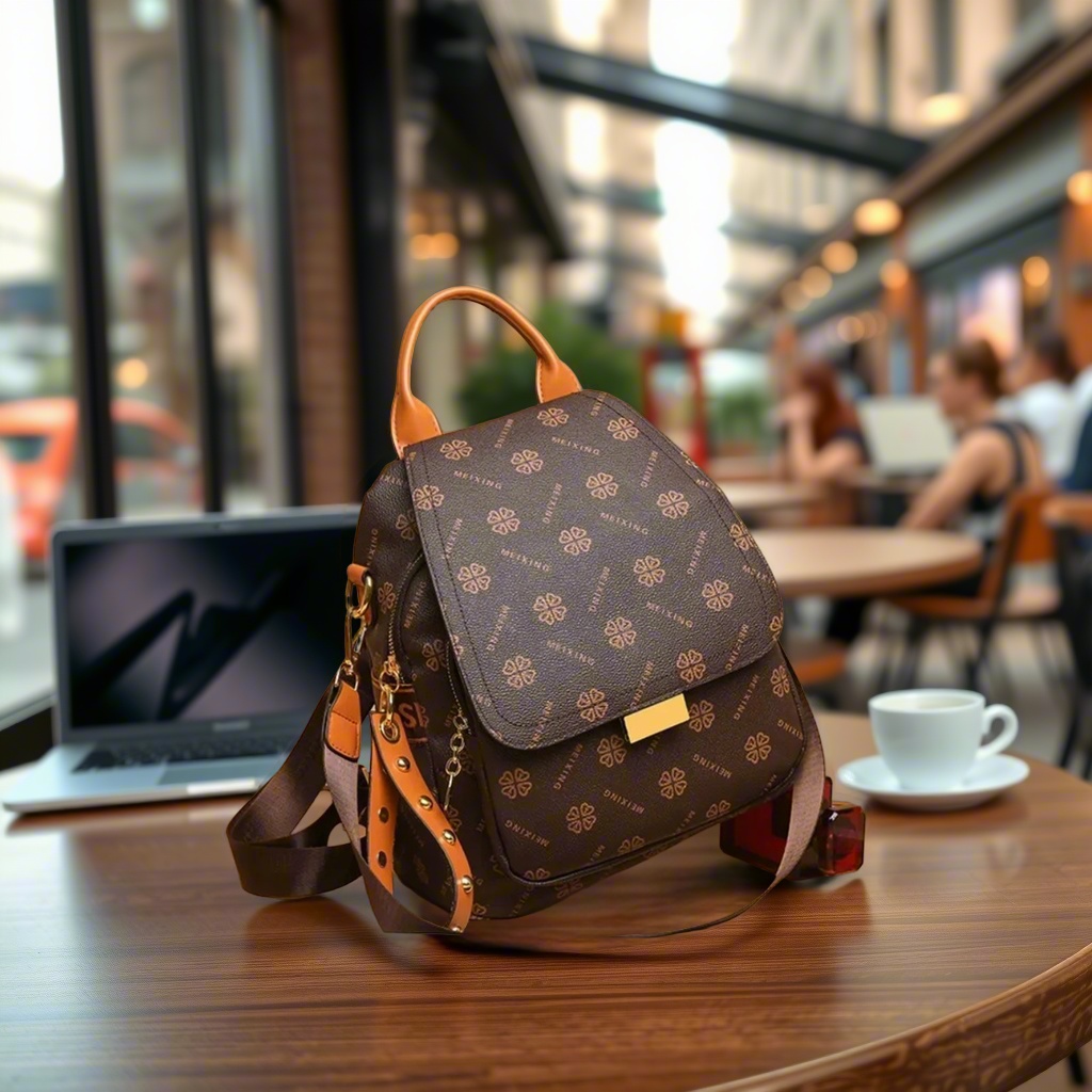Women'S Retro Bags - Retro bedruckter Rucksack für Damen aus
