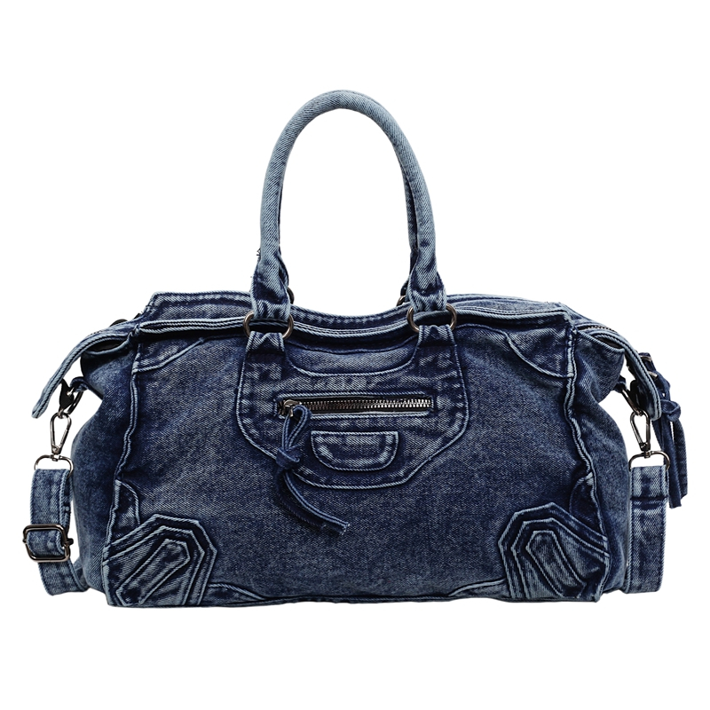 Women Bags Jeans - Große Kapazität Damen-Jeans-Handtaschen Tragetaschen Hochwertige Damen-Umhängetaschen