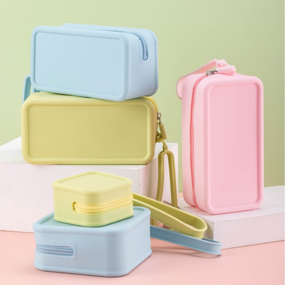 Women Bags Purses - Tragbare Silikon-Geldbörse mit großem Fassungsvermögen, Reißverschluss,