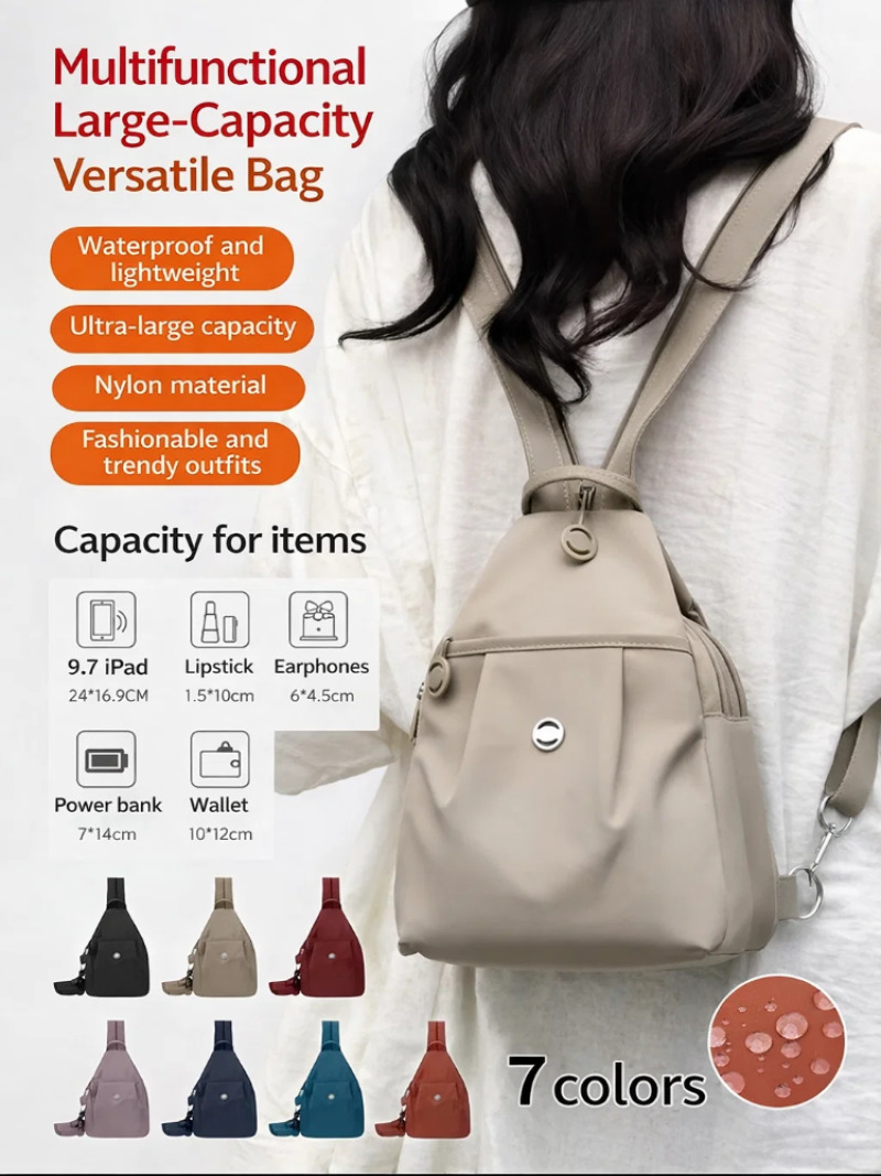 Mini Backpack Women - Leichter Mini-Rucksack für Damen, Brusttasche aus