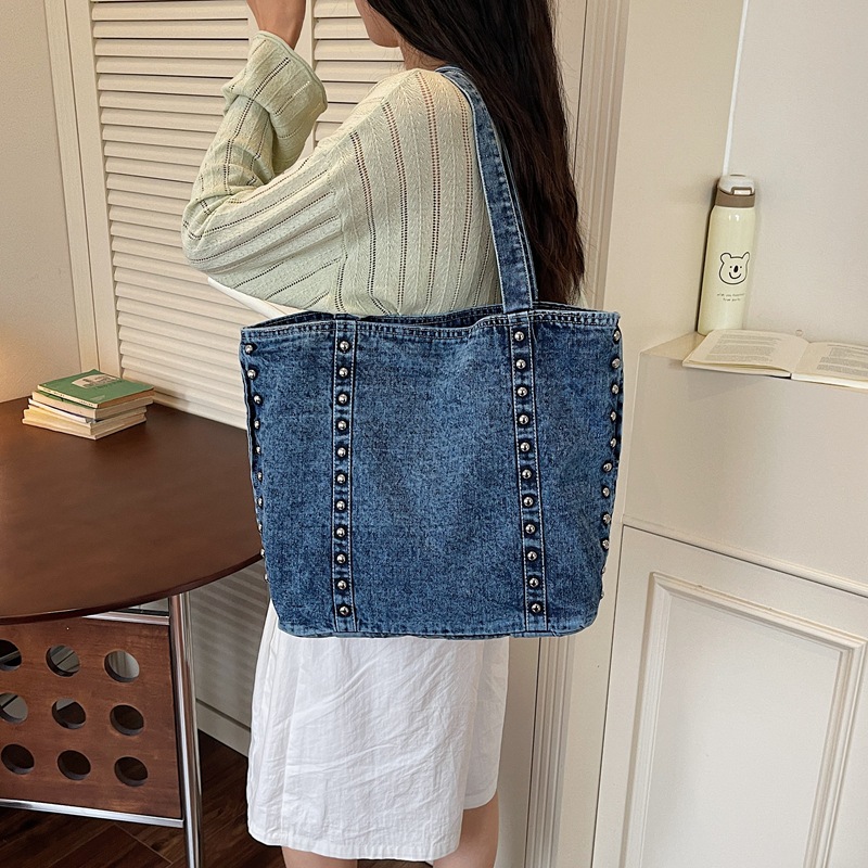 Vintage-Nieten-Design Denim-Sc – Women Bags Jeans Bewertung und Preis