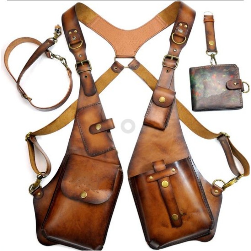Retro Quadratische Leder-Umhän – Women Bags Purses Bewertung und Preis
