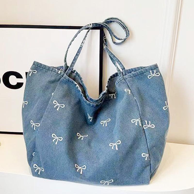 Damen-Schleifendekor Denim-Can – Women Bags Jeans Bewertung und Preis