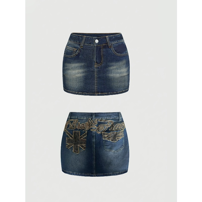 Sommer-Denim-Retro-Kurzrock fü – Women'S Retro Bags Bewertung und Preis