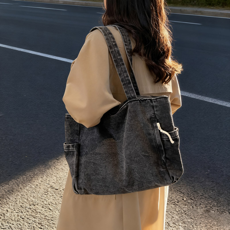 Neue gewaschene Denim-Freizeit – Women Bags Jeans Bewertung und Preis