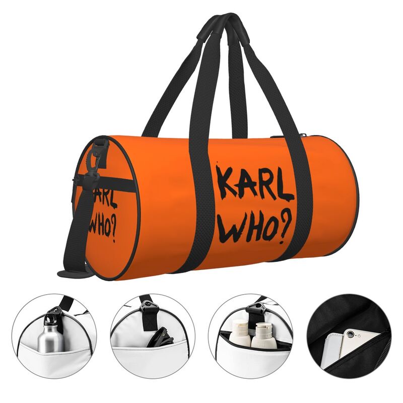 Karl Who Slogan Print Runde Re – Women'S Karl Bags Bewertung und Preis