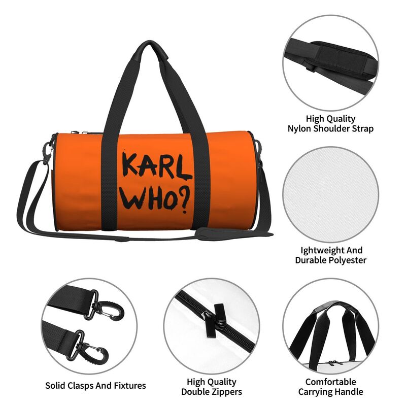 Karl Who Slogan Print Runde Re – Women'S Karl Bags Bewertung und Preis