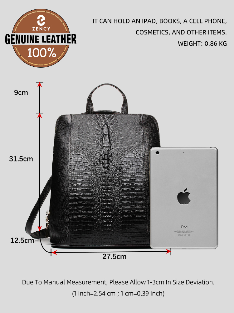 Zency Damen-Rucksack aus Kroko – Mini Backpack Women Bewertung und Preis