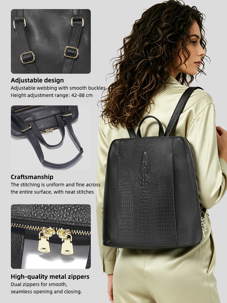 Zency Damen-Rucksack aus Kroko – Mini Backpack Women Bewertung und Preis